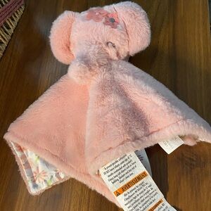Parents Choice Elephant Lovey Baby Blanket Floral Pink Flowers